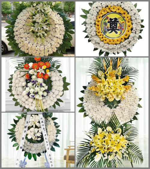 江苏常州武进区湖塘镇沟南村花圈速递